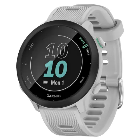 GARMIN Forerunner 55 Smartwatch steinweiß, schwarz – Bild 2