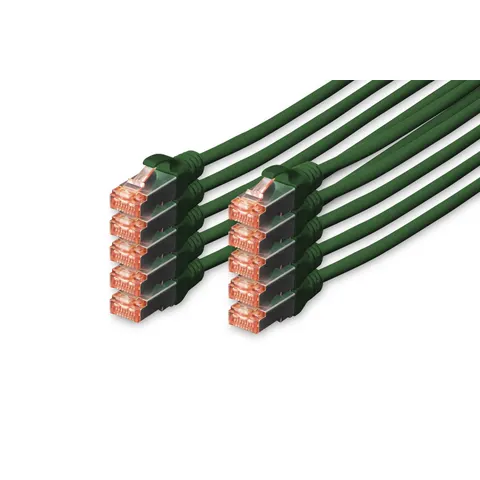 DIGITUS Patchkabel Kat. 6, S/FTP, 3,0 m, grün, Set – Bild 3