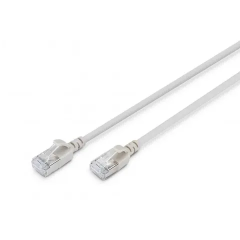 Digitus CAT 6A F-FTP Slim Patchkabel, 1m, Grau – Bild 3