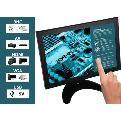 JOY-IT Touch-Display mit Metallgehäuse 26 cm (10") – Bild 2