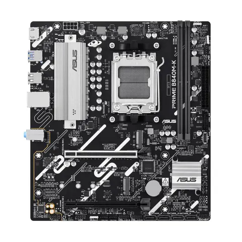 ASUS Prime B840M-K Mainboard – Schwarz – Bild 3