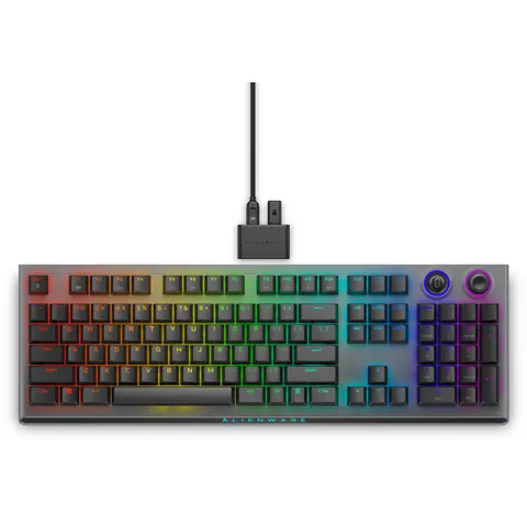 DELL Alienware Tri-Mode Wls Gaming KB US – Weiß – Bild 3