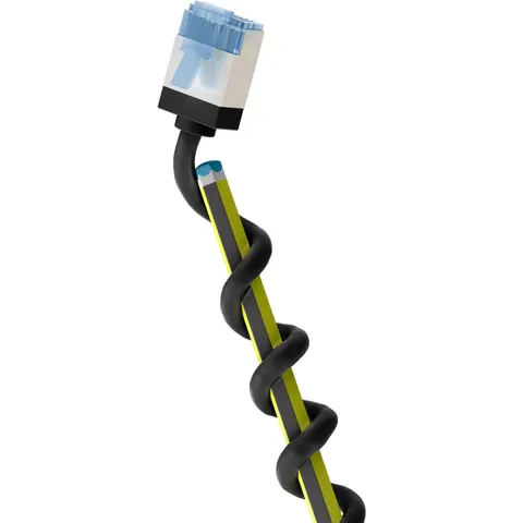 goobay LAN-Kabel CAT6A 3m schwarz – Bild 2