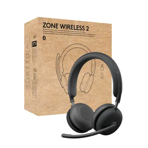Logitech Zone Wireless 2 – Schwarz – Bild 2