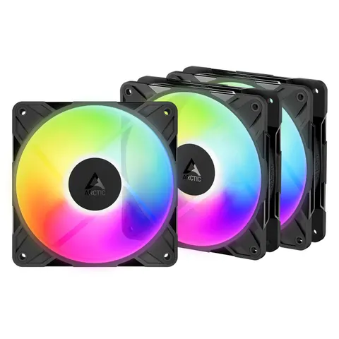 ARCTIC Freezer P12 Pro Reverse A-RGB - 3 Pack – Schwarz – Bild 2