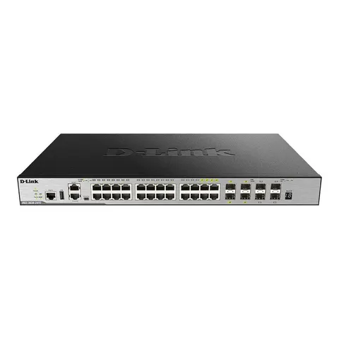 D-Link DGS-3630-28TC/SI/E, 28-Port Layer 3 Gigabit Stack Switch – Bild 2