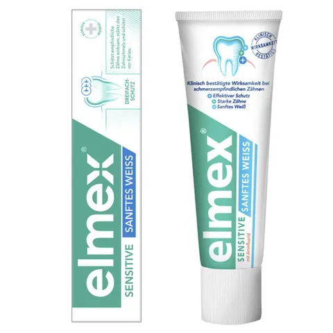 elmex SENSITIVE Sanftes Weiss Zahnpasta 75 ml – Bild 2
