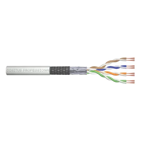 DIGITUS Patchkabel Kat.5e, SF/UTP, 100 m Ring, grau – Bild 2