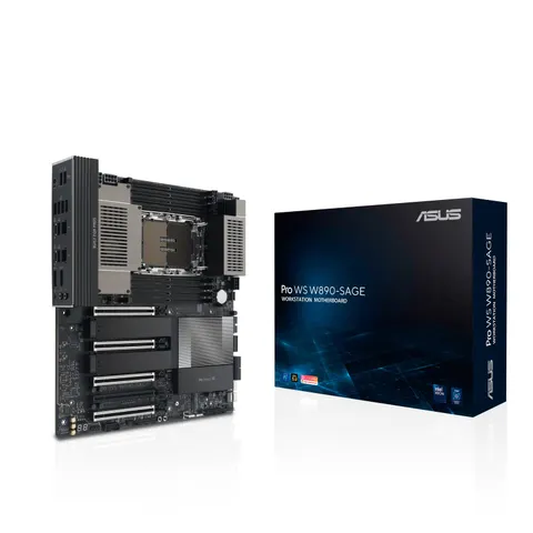 ASUS Pro WS W890-Sage Mainboard – Schwarz – Bild 3