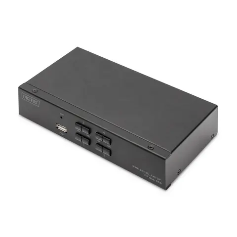 DIGITUS Desktop KVM Switch, 4x1, schwarz – Bild 2