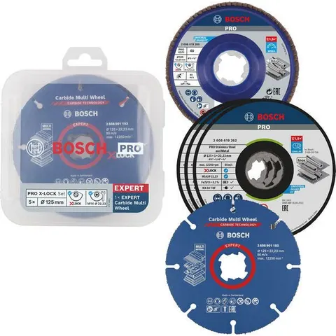 BOSCH PRO X-LOCK Schrupp- und Trennscheiben-Set – Bild 2