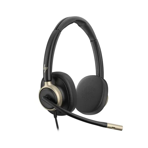 HP Poly Mission 825 USB Wired Headset – Schwarz – Bild 2