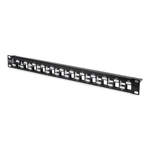 DIGITUS Patchpanel 1HE 24-Port modular geschirmt schwarz – Bild 2