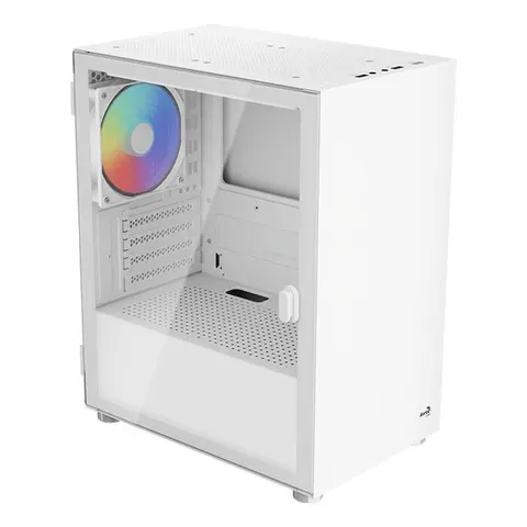 AeroCool PC Gehäuse CS-111-G-WT-v1 Mini-Tower Weiß – Bild 2