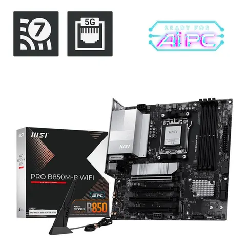 MSI PRO B850M-P Wifi – Schwarz – Bild 3
