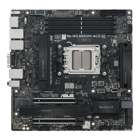 ASUS PRO WS B850M-ACE SE Mainboard – Schwarz – Bild 2
