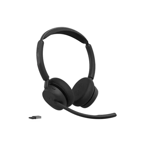 Jabra Evolve3 45 Stereo, LINK 390a, MS – Schwarz – Bild 2