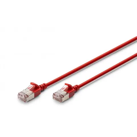 Digitus CAT 6A F-FTP Slim Patchkabel, 1m, Rot – Bild 3