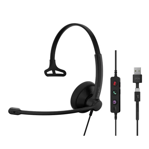 EPOS IMPACT 100 MS Mono USB-C+A – Schwarz – Bild 2