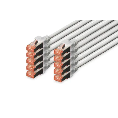 DIGITUS Patchkabel Kat. 6, S/FTP, 5,0 m, grau, Set – Bild 3