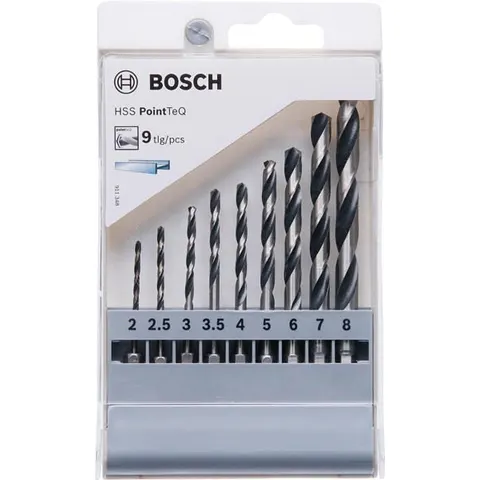 BOSCH Metallbohrer-Set HSS PointTeQ 9-teilig – Bild 3