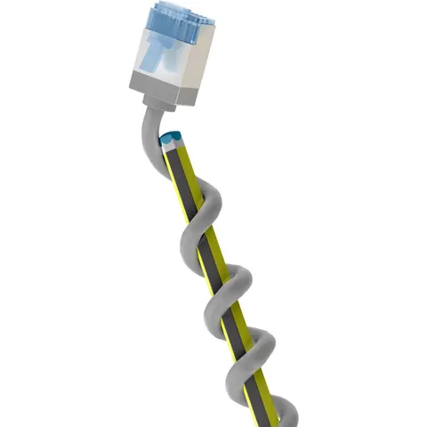 goobay LAN-Kabel CAT6A 10m grau – Bild 2