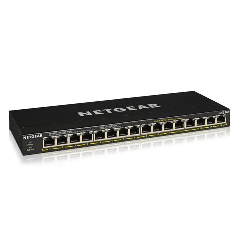 NETGEAR GS316P – Schwarz – Bild 2