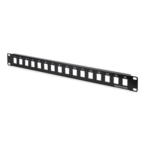 DIGITUS Patchpanel 1HE 16-Port ungeschirmt schwarz – Bild 2