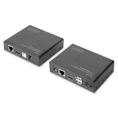 DIGITUS HDMI HDBaseT 2.0 KVM Extender Set, 100 m – Bild 2