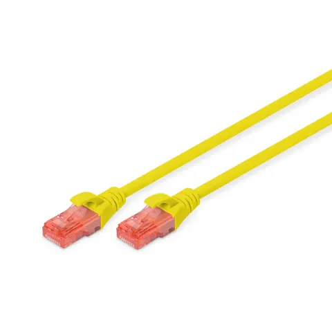 DIGITUS Patchkabel, Kat. 6, U/UTP, 1,0 m, gelb – Bild 2