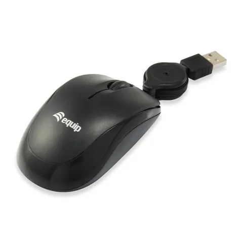 Equip kabelgebundene Reisemaus, schwarz – Bild 2