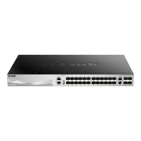 D-Link DGS-3130-30S/E, 30-Port Layer 3 Fiber Gigabit Stack Switch – Bild 2