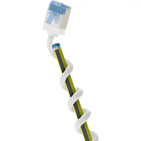 goobay LAN-Kabel CAT6A 0,5m weiß – Bild 2
