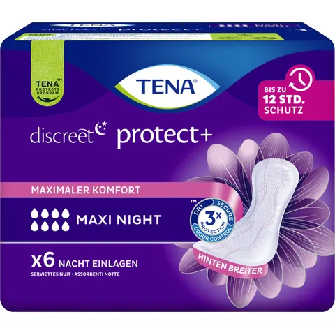 TENA Slipeinlagen discreet protect+ MAXI NIGHT – Bild 2