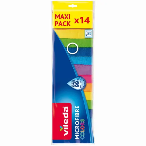 Vileda MICROFIBRE COLORS MEGAPACK 14er 173741 – Bild 2