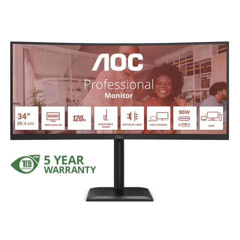 AOC CU34E4C computer monitor – Bild 2