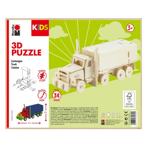 Marabu KiDS Lastwagen 3D-Puzzle – Bild 2
