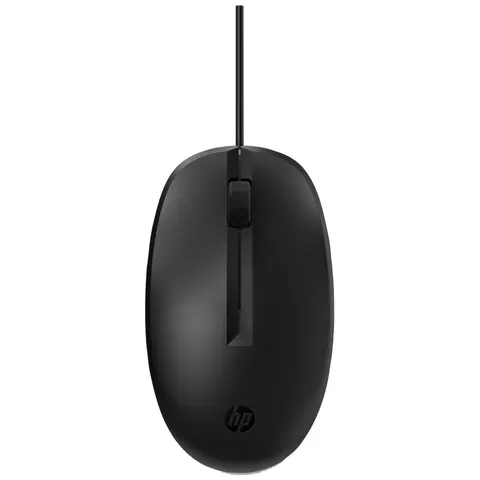 HP 125 Wired Mouse – Schwarz – Bild 3