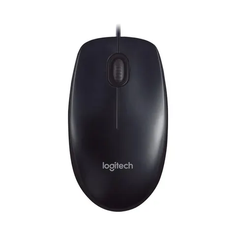 Logitech M90 Maus – Schwarz – Bild 2