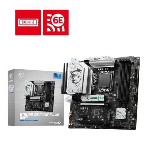 MSI B760M Gaming Plus Wifi – Schwarz – Bild 4