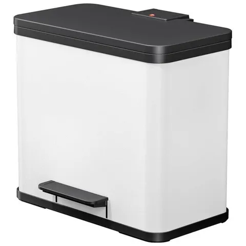 Hailo Mülleimer 17,0 + 9,0 l weiß – Bild 2