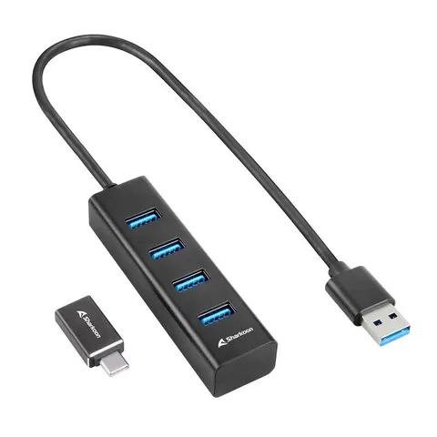 Sharkoon 4-Port USB Hub – Bild 2