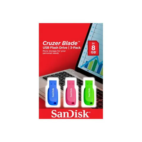 SanDisk Cruzer Blade USB-Stick 32 GB, 3-Pack – Bild 2