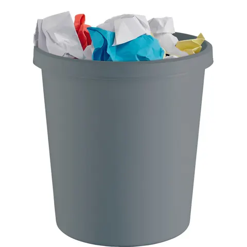 helit Papierkorb 18,0 l grau – Bild 2
