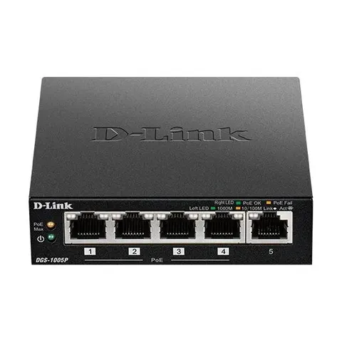 Switch D-Link DGS-1005P 5 GE PoE retail – Bild 3