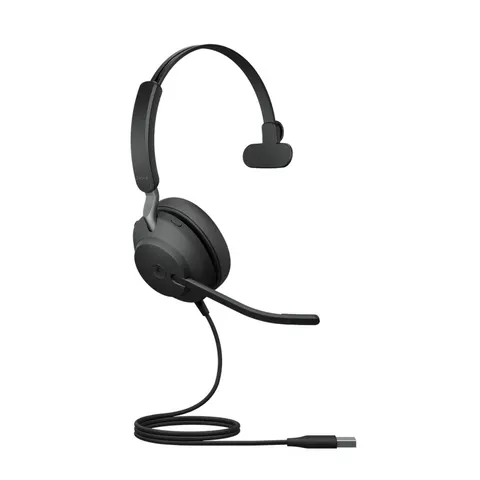 Jabra Evolve2 40 SE MS Mono Headset On-Ear – Schwarz – Bild 2