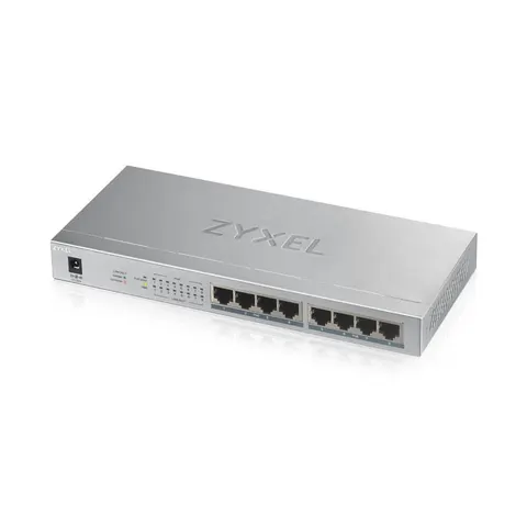 Zyxel GS1008HP – Silber-Metallic – Bild 3