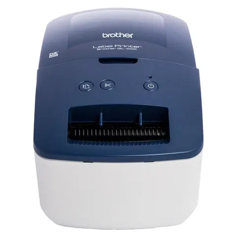 BROTHER QL-600 Labelprinter – Blue-White – Bild 2