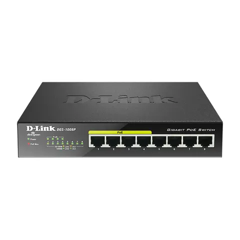 Switch D-Link DGS-1008P 8 GE PoE retail – Bild 4