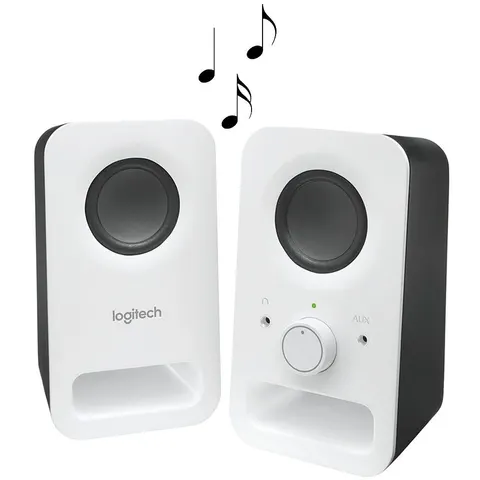 Logitech Z150 Lautsprecher weiß – Schwarz – Bild 2